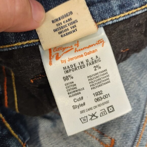 Citizens Of Humanity Jeans Womens Size 29 Kelly Stretch Low Waist Cropped Capri - Picture 11 of 12